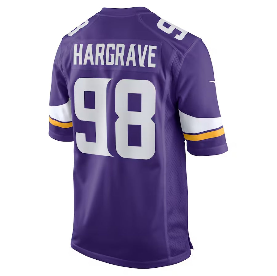 Custom #98 Purple MIN Football Shirt Top