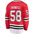 Custom #58 Red CHI Hockey Shirt Top