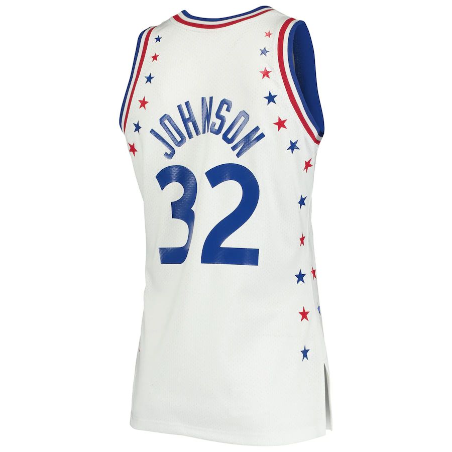 Custom #32 White 1983 LAL Basketball Shirt Top