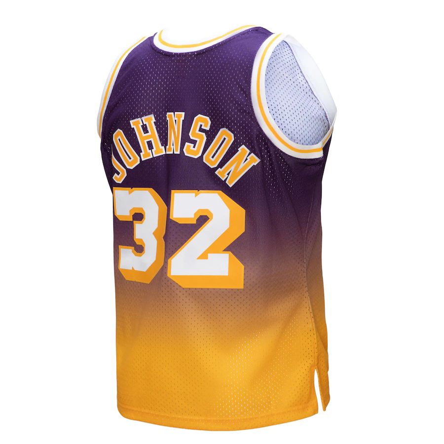 Custom #32 Purple 1984 LAL Basketball Shirt Top