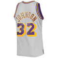 Custom #32 Gray 1984 Throwback LAL Basketball Shirt Top