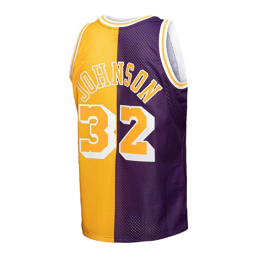 Custom #32 Purple 1984 LAL Basketball Shirt Top