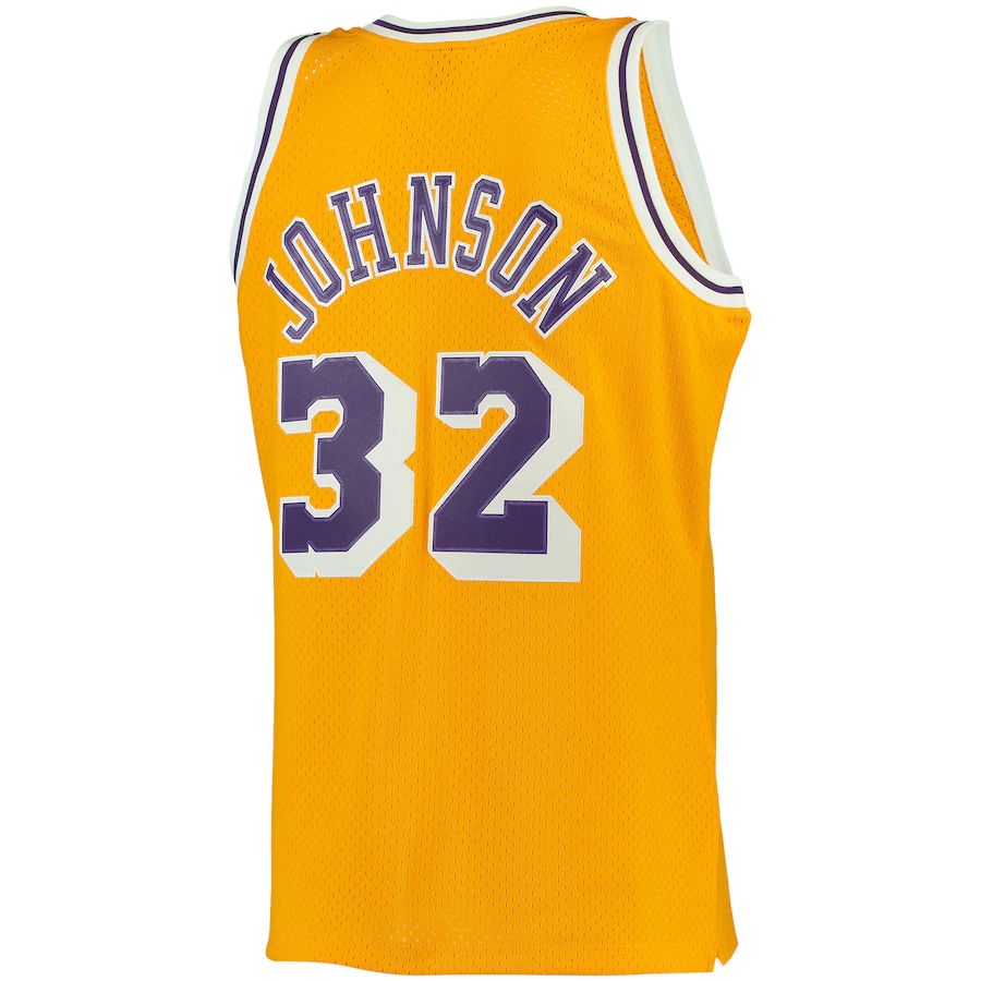 Custom #32 Gold LAL Basketball Shirt Top