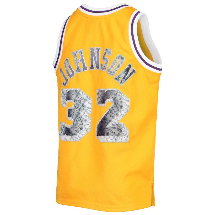 Custom #32 Gold LAL Basketball Shirt Top