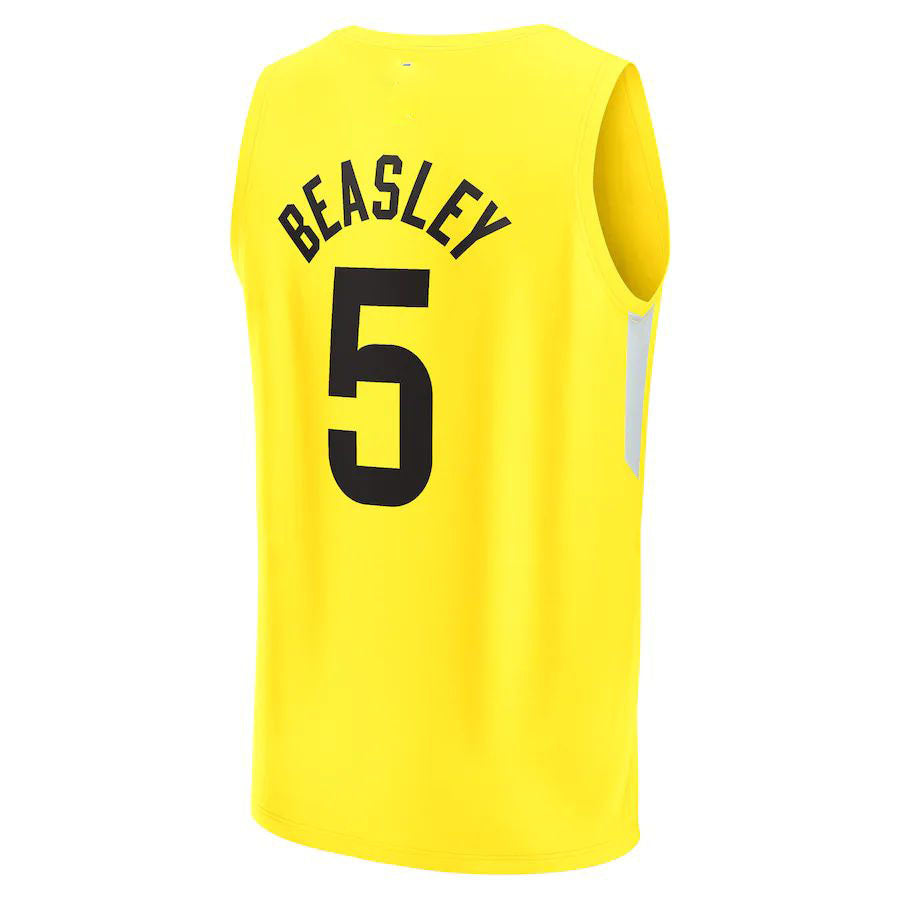 Custom #5 Yellow UTA Basketball Shirt Top