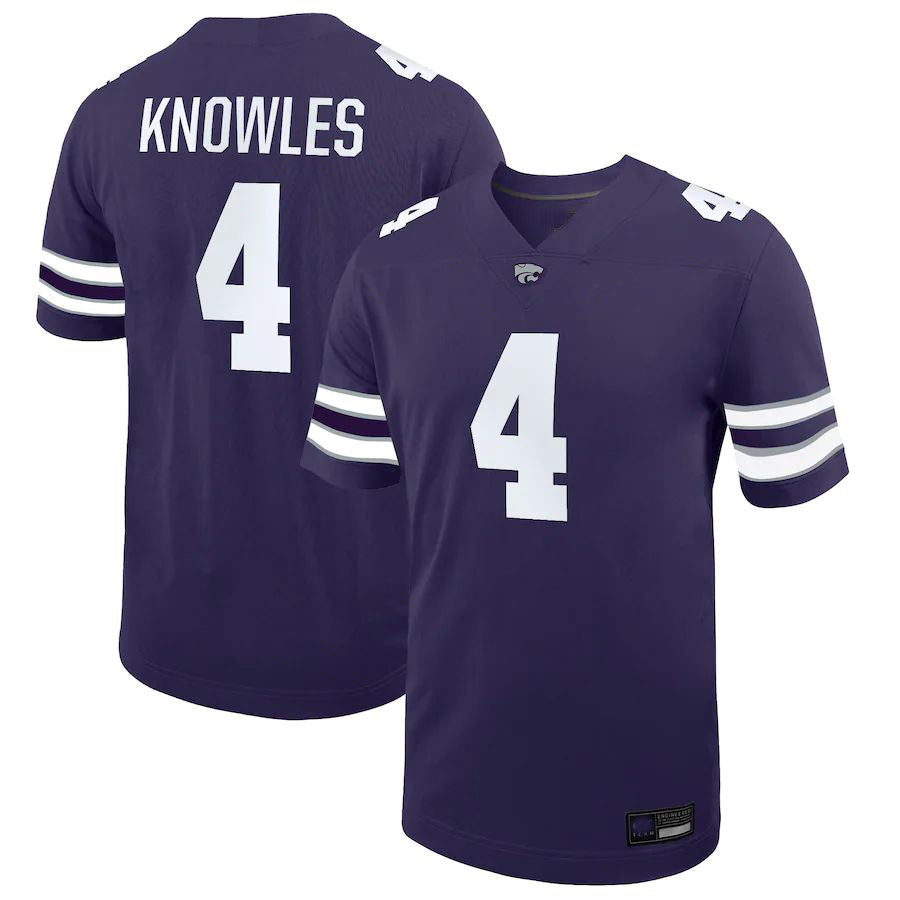 Custom #4 Purple Football Shirt Top