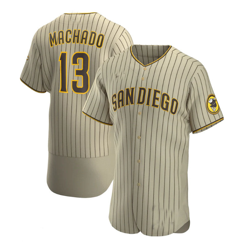 Custom #13 Brown SD Baseball Shirt Top