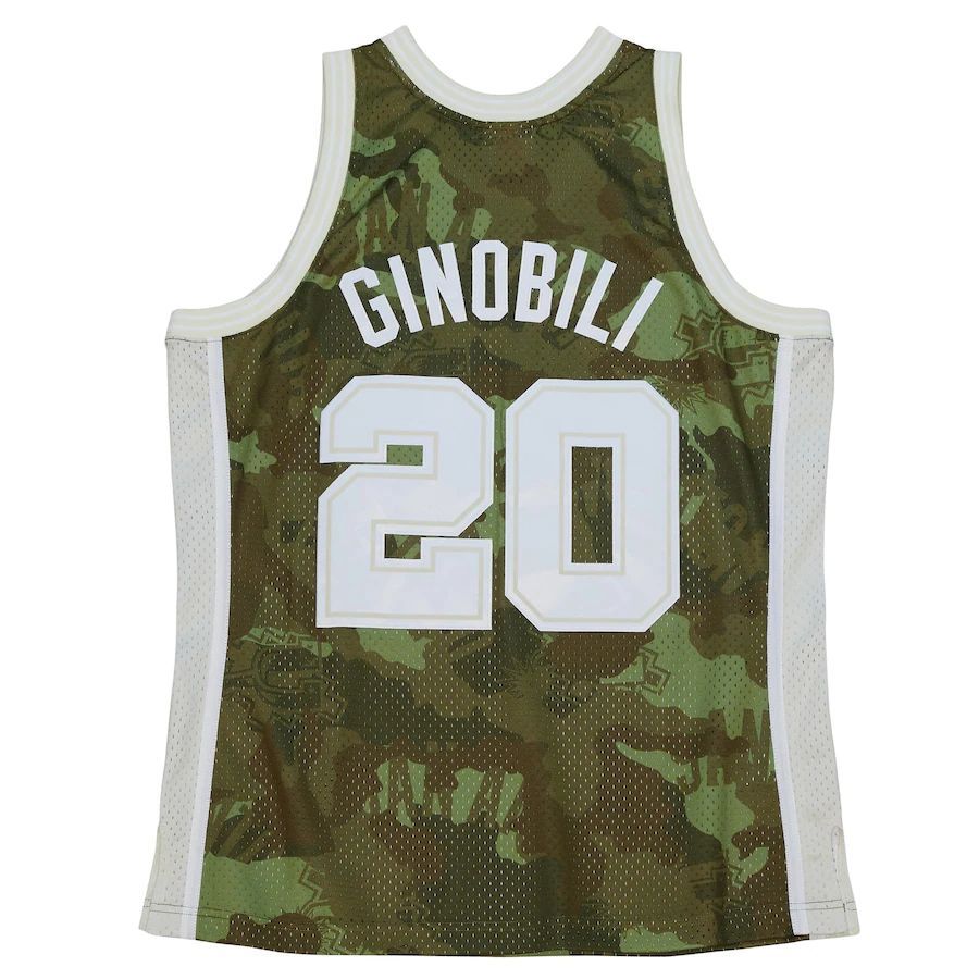 Custom #20 Green 2002 SAS Basketball Shirt Top