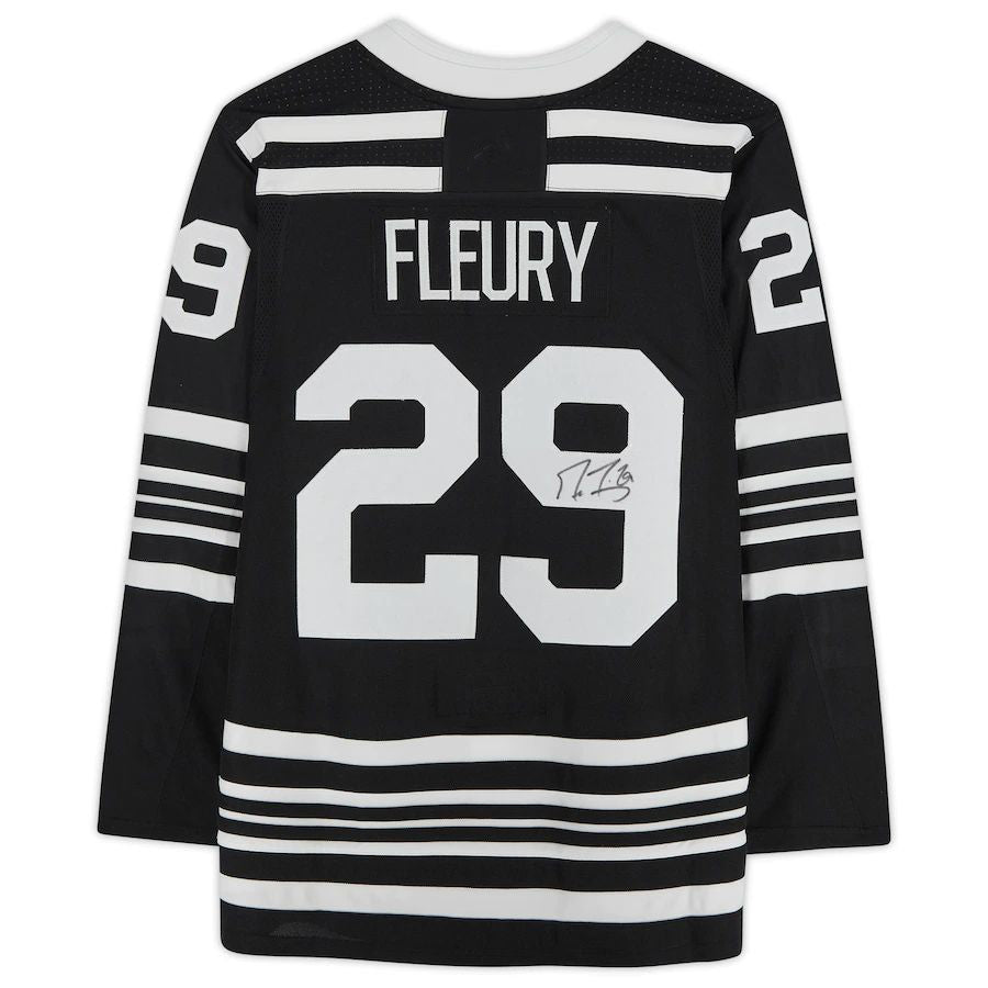 Custom #29 Black CHI Hockey Shirt Top