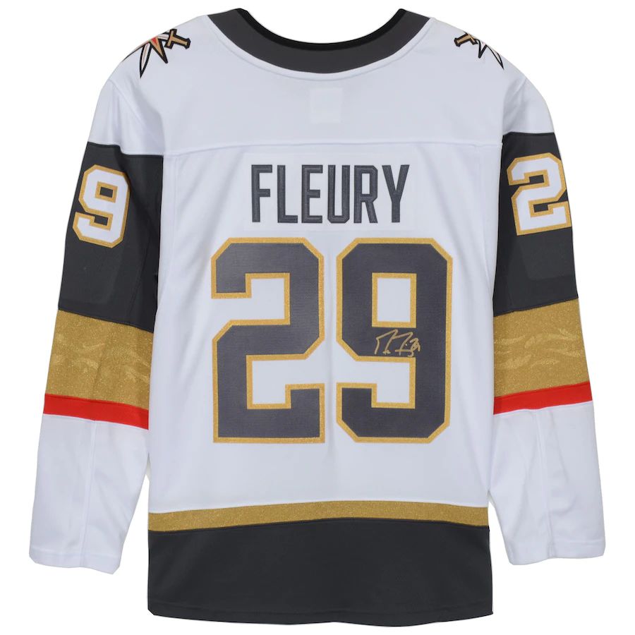 Custom #29 White VGK Hockey Shirt Top