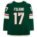 Custom #17 Green MIN Hockey Shirt Top
