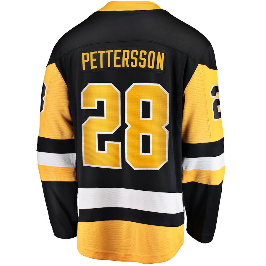 Custom #28 Black PIT Hockey Shirt Top