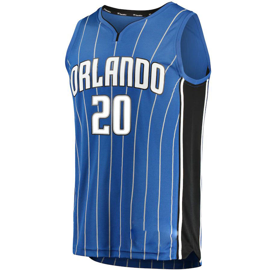Custom #20 Blue ORL Basketball Shirt Top