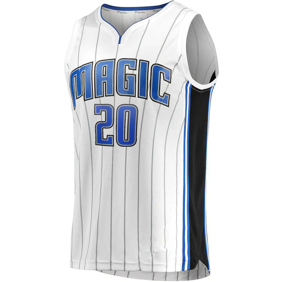 Custom #20 White ORL Basketball Shirt Top