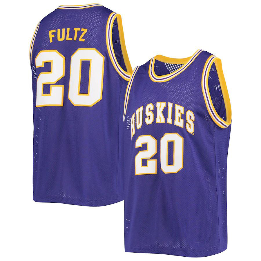 Custom #20 Purple Retro Basketball Shirt Top