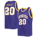 Custom #20 Purple Retro Basketball Shirt Top