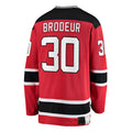 Custom #30 Red NJD Hockey Shirt Top