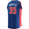 Custom #35 Blue 2021 DET Basketball Shirt Top