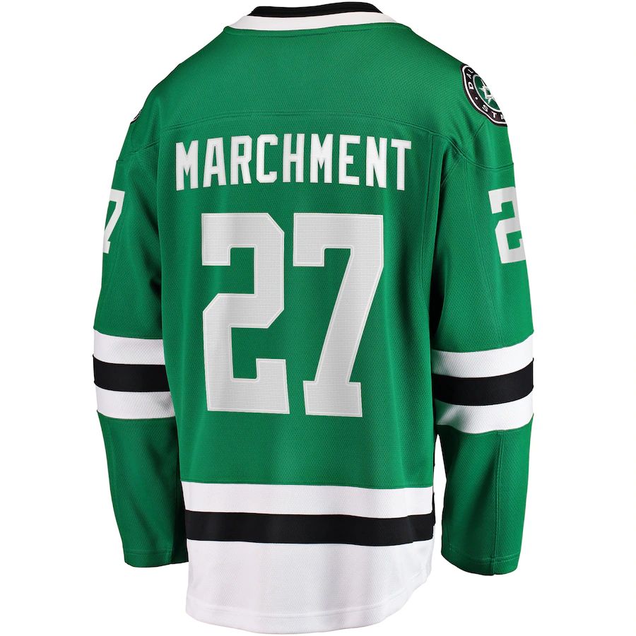 Custom #27 Green DAL Hockey Shirt Top