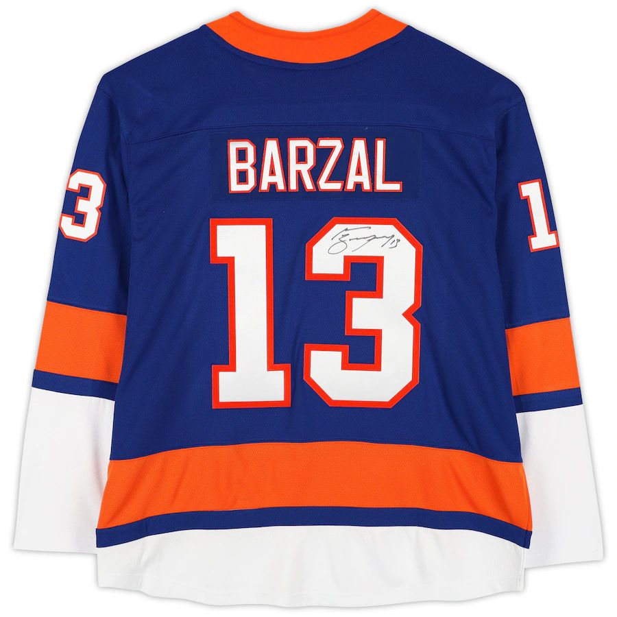 Custom #13 NYI Hockey Shirt Top