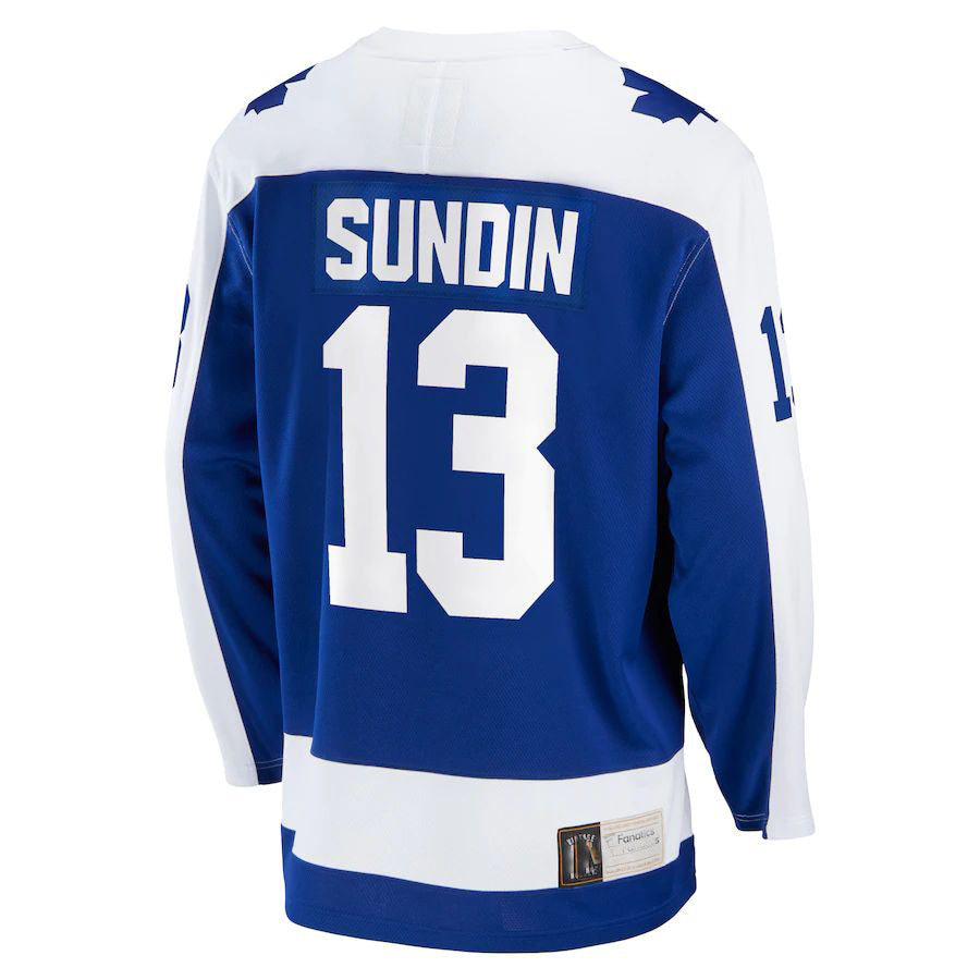 Custom #13 Blue TOR Hockey Shirt Top