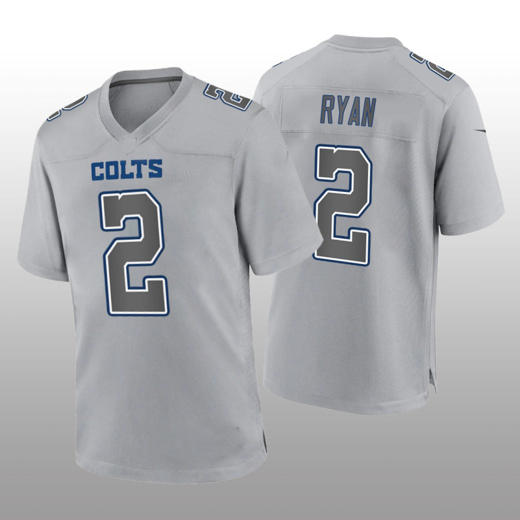 Custom #2 Gray IND Football Shirt Top