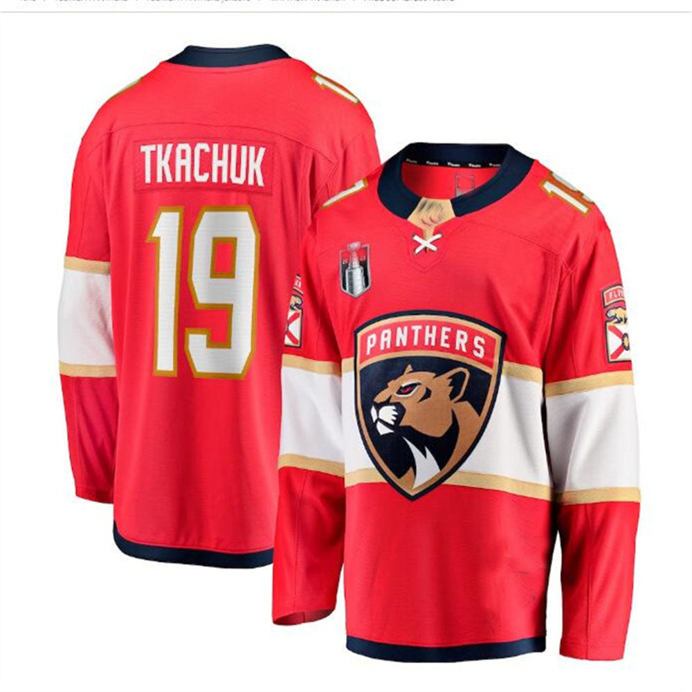 Custom #19 Red 2023 Stanley Cup FLA Hockey Shirt Top