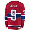 Custom #9 Red MTL Hockey Shirt Top