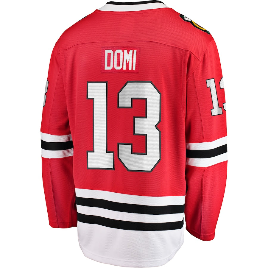 Custom #13 Red CHI Hockey Shirt Top
