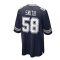 Custom #58 Navy 2023 DAL Football Shirt Top