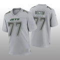Custom #77 Gray NYJ Football Shirt Top