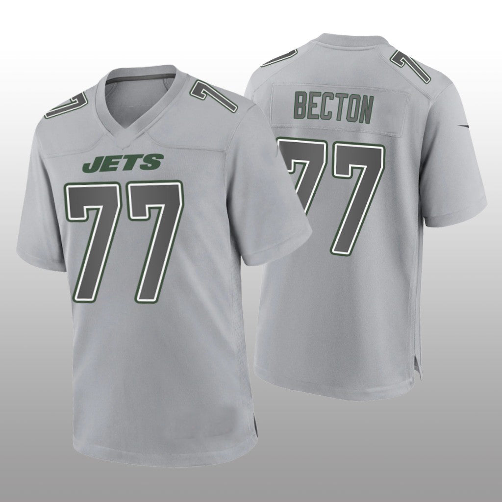 Custom #77 Gray NYJ Football Shirt Top