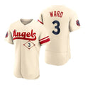 Custom #3 Cream 2022 City Connect LAA Baseball Shirt Top