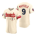 Custom #9 Cream 2022 City Connect LAA Baseball Shirt Top