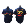 Custom #23 Navy HOU Baseball Shirt Top