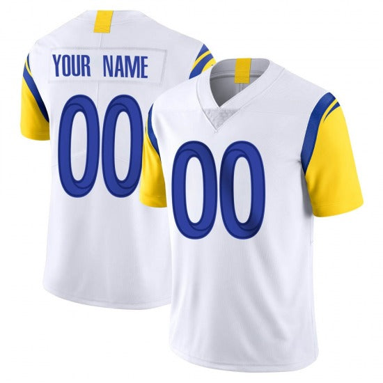 Custom White 2022 Super Bowl LAR Football Shirt Top