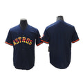 Custom Navy HOU Baseball Shirt Top