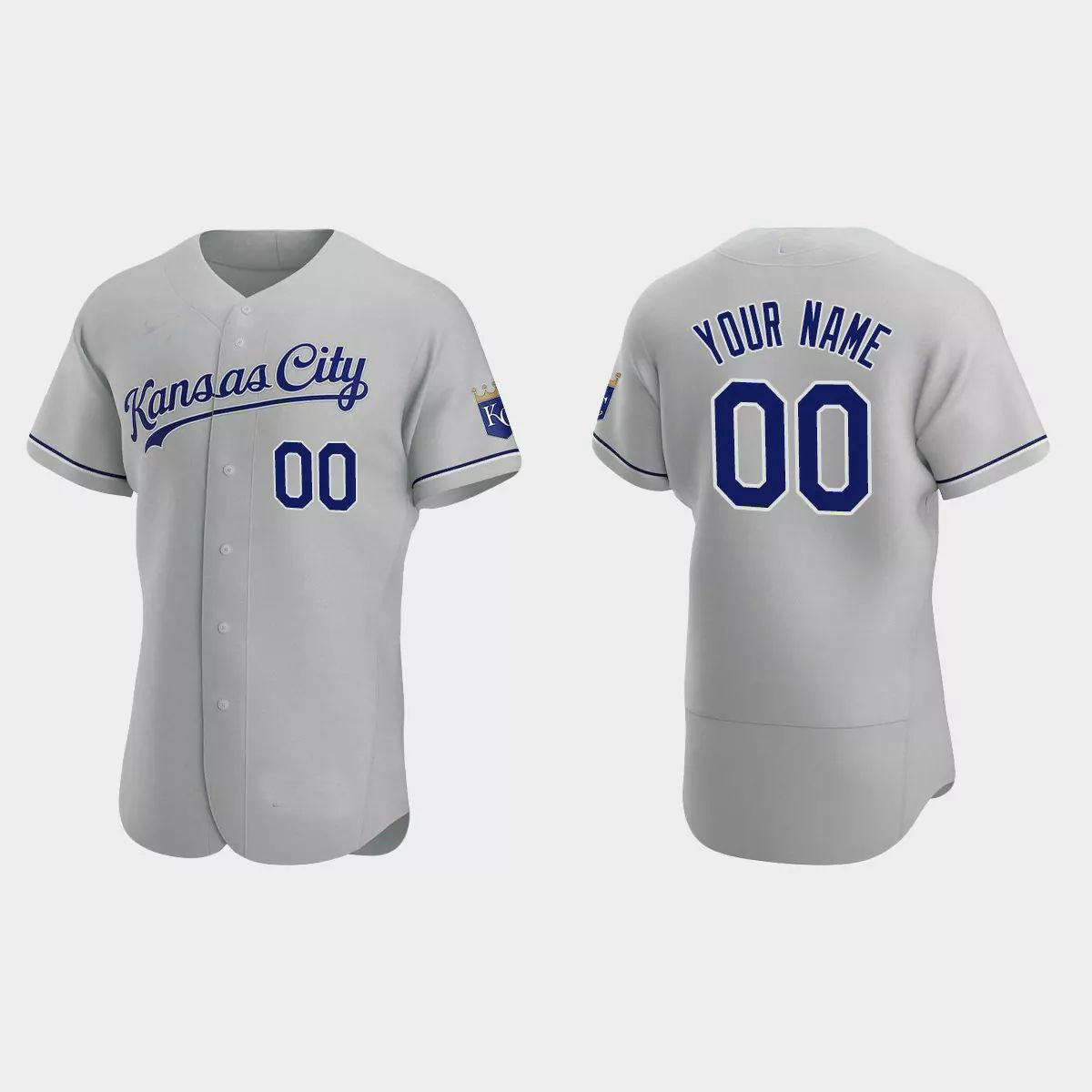 Custom Gray 2020 LAA Baseball Shirt Top