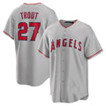Custom #27 Silver LAA Baseball Shirt Top