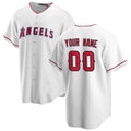 Custom White LAA Baseball Shirt Top