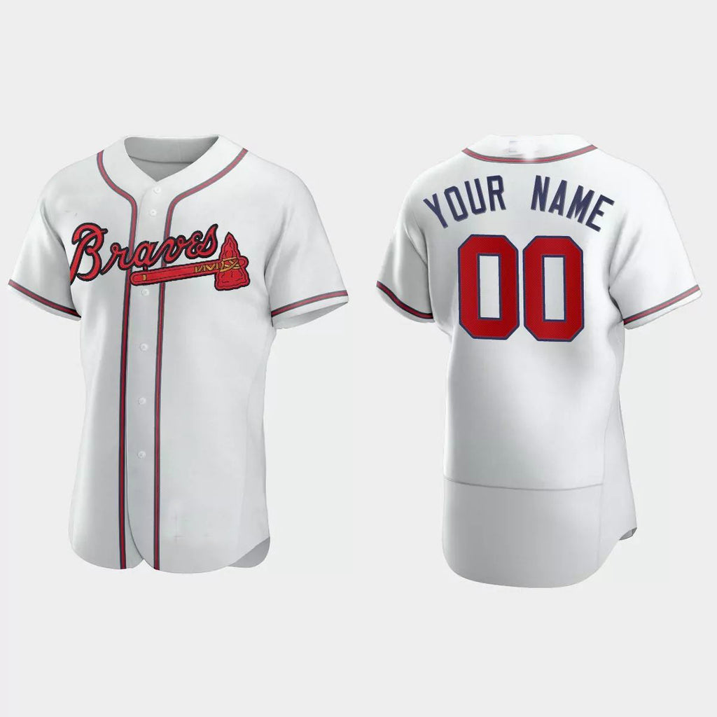 Custom White LAA Baseball Shirt Top