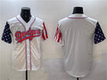 Custom White LAD Baseball Shirt Top