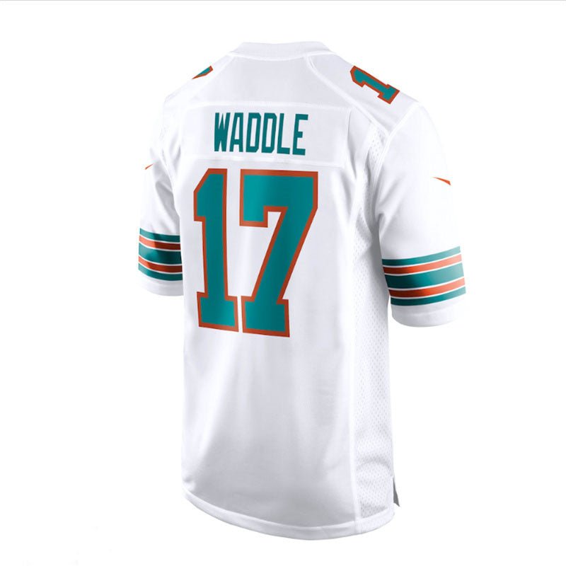 Custom #17 White MIA Football Shirt Top