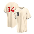 Custom #34 Cream 2023 City Connect TEX Baseball Shirt Top