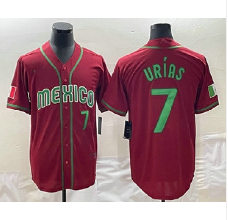 Custom #7 Red 2023 Baseball Shirt Top