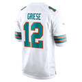 Custom #12 White MIA Football Shirt Top