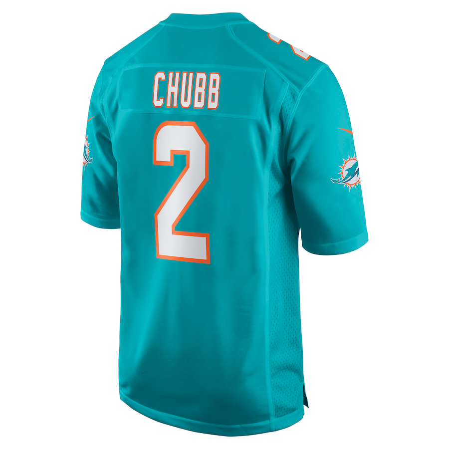 Custom #2 Aqua MIA Football Shirt Top