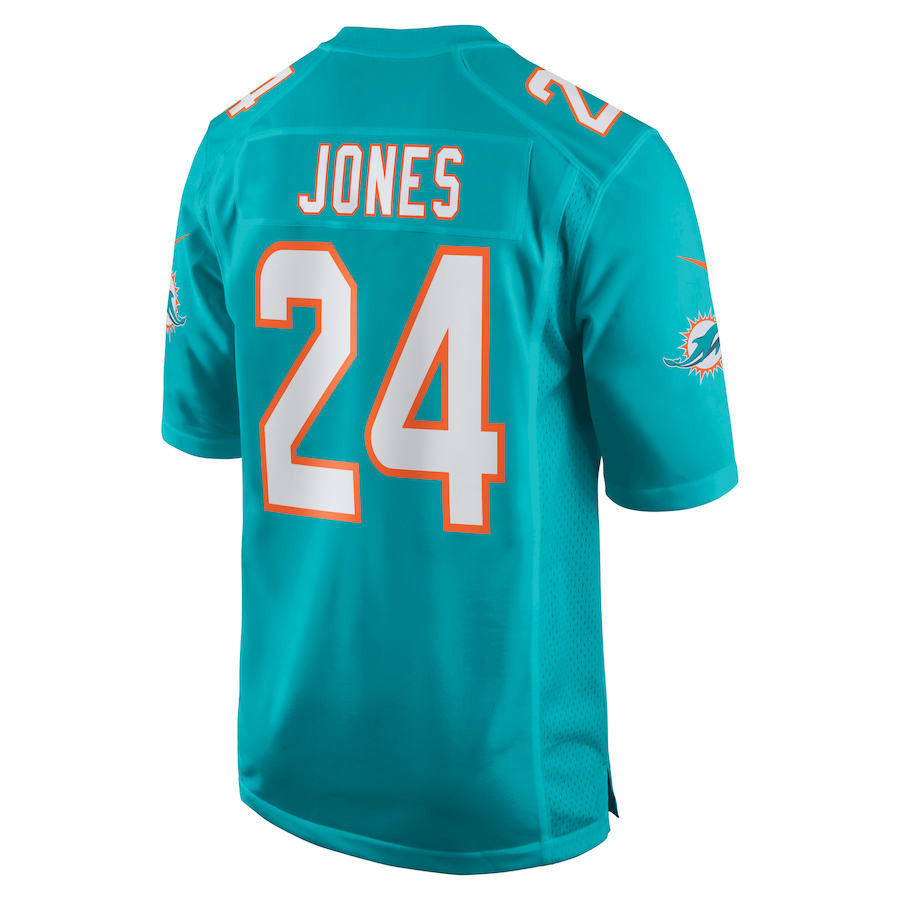 Custom #24 Aqua MIA Football Shirt Top