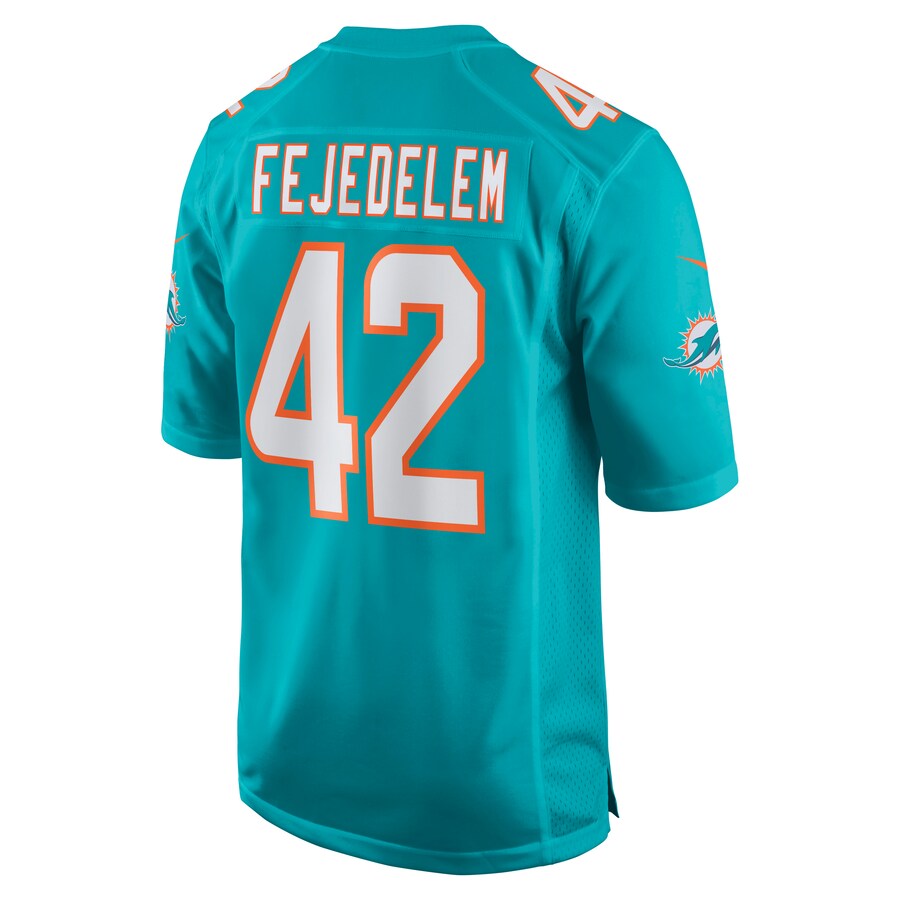 Custom #42 Aqua MIA Football Shirt Top