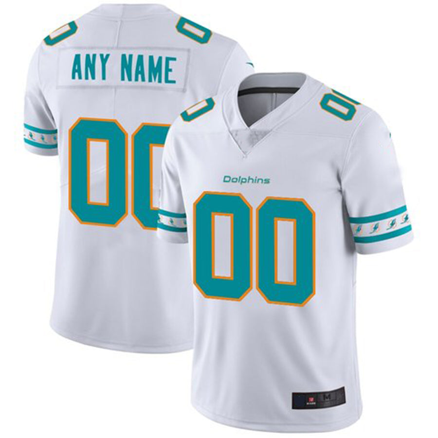 Custom White MIA Football Shirt Top